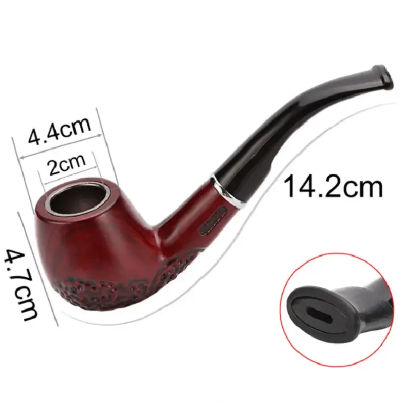 Resin Tobacco Smoking Pipe Wooden Classic Set with 9MM Filter Screen Accessories As Gift for Friends Drop Shipping – vue 2