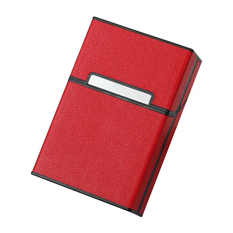 Etui compact PU & acrylique – Finition bicolore noir et rouge | Chillvibes