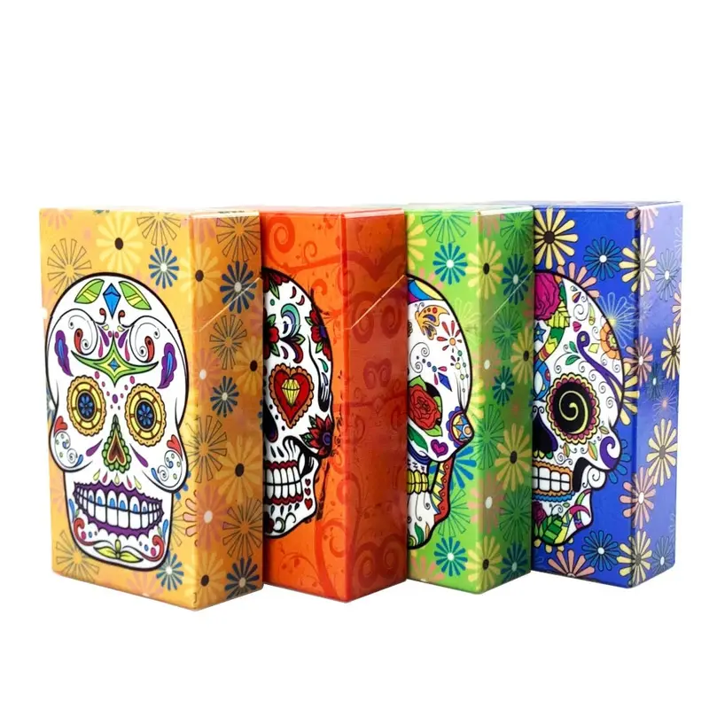 Étui de rangement motif tête de mort – acrylique coloré – vue 2 | Chillvibes