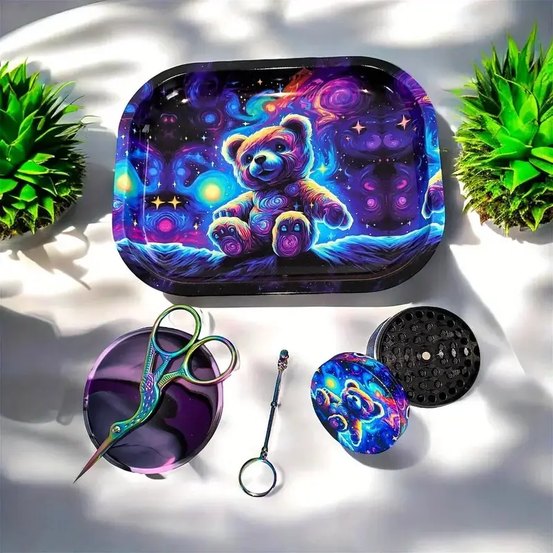 Kit organisateur métal – moulin à épices et plateau – vue 2 | Chillvibes