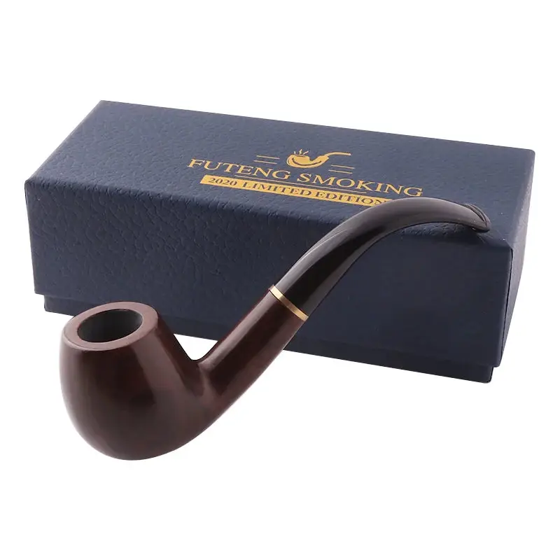 Pipe en bois de santal – Finition ébène, coffret cadeau – vue 3 | Chillvibes