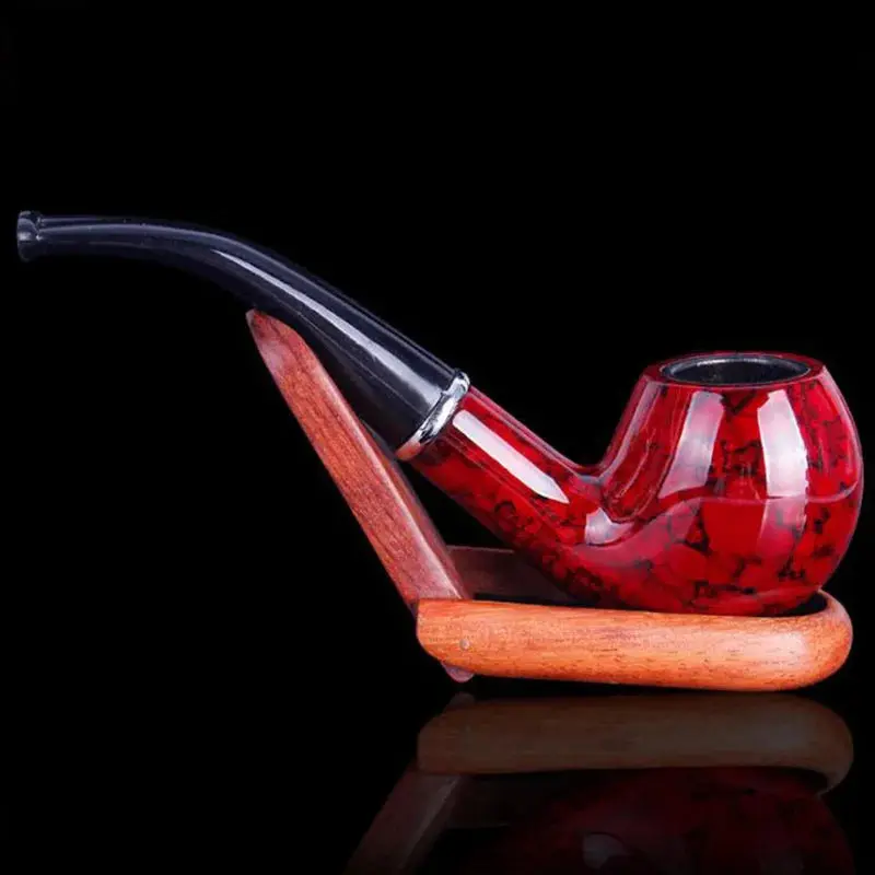 Pipe décorative en résine – finition imitation bois – vue 2 | Chillvibes