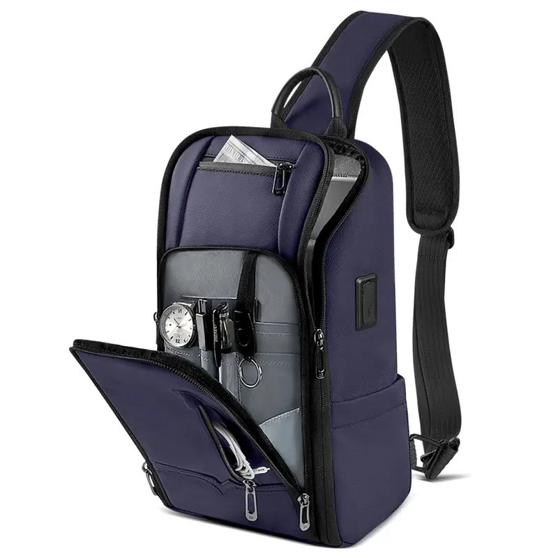 Sac bandoulière homme – Port USB, fermeture anti-vol | Chillvibes